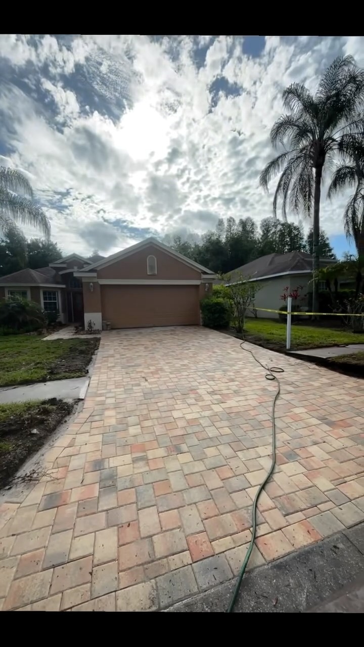 Paver driveway